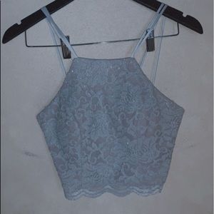 Light blue two piece dress